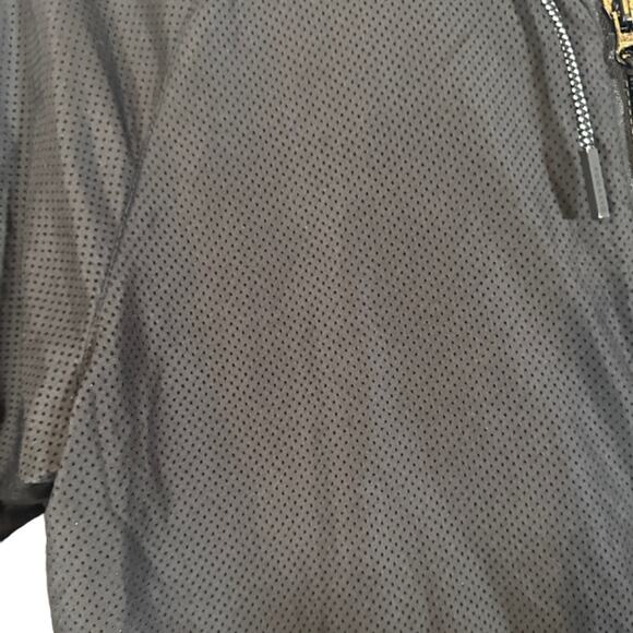 Puma Black Short Sleeve Netted Full Zip Lightweight Casual Jacket Men Sz S - Picture 4 of 11